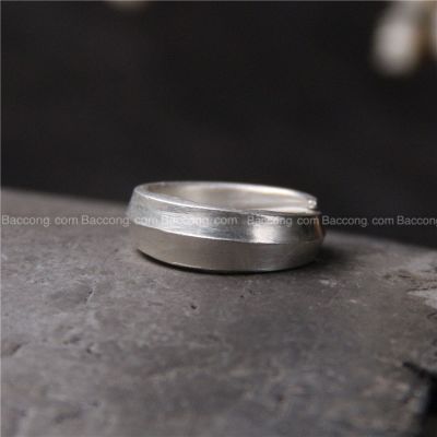 N92507 nhẫn bạc khối